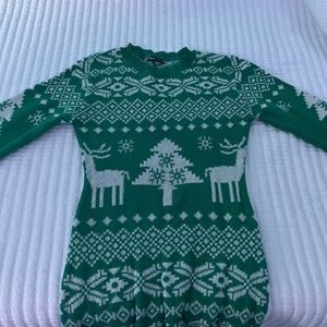 Christmas sweater dress(green)